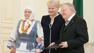 Gražina Ručytė-Landsbergienė, Dalia Grybauskaitė ir Vytautas Landsbergis