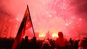 Ketvirtadienį sostinėje įvyko ugnies ir fejerverkų &scaron;ventė.