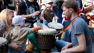 Vakarų Afrikos būgnų mokyklos mokytojas Gediminas Mačiulskis