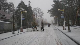 Sniegas aplankė ir Palangą.