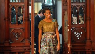 Michelle Obama Indijoje nestokojo geros nuotaikos.