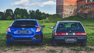 Vitoldas Milius automobiliu &bdquo;Honda Civic&ldquo; važiuoja LDK pėdsakais