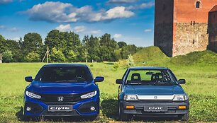 Vitoldas Milius automobiliu &bdquo;Honda Civic&ldquo; važiuoja LDK pėdsakais