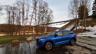 „Škoda Kodiaq RS“ žygis per Lietuvą, Alytaus pėsčiųjų tiltas