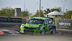 Roko Baciu&scaron;kos pasirodymas Pasaulio ralio kroso čempionato kvalifikacijoje Abu Dabyje