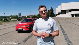 Vitoldas Milius startavo elektrine &bdquo;Hyundai Kona&ldquo;