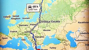 Vitoldas Milius keliauja i&scaron; &scaron;iauriausio į piečiausią Europos ta&scaron;ką