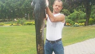 21,5 kg šamas Andriaus rankose