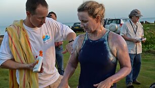 Penny Palfrey bandė perplaukti i&scaron; Kubos į Floridą