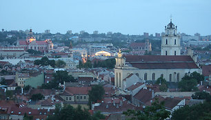 Gedimino kalnas išleistuvių šeštadienio rytą