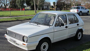 Volkswagen Citi Golf Naujojoje Zelandijoje &ndash; dauguma &scaron;ių automobilių liko Pietų Afrikos Respublikoje. (Riley, Wikimedia(CC BY 2.0)