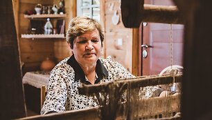 Vitoldas Milius pas audėją Ireną Sakalauskienę