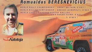 2000 m. R. Beresnevičius su A.Lekavičiumi įveikė Dakaro trasą