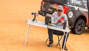 Žurnalistas Žilvinas Pekarskas Dakaro smėlynuose