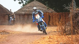 „Yamaha“ motociklai Dakaro ralio trasose: Stephane'as Peterhanselis ir kitos legendos