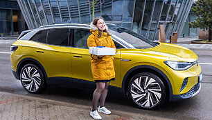 Pirmas pasimatymas su elektromobiliu VW ID.4
