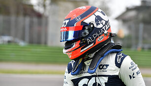 Yuki Tsunoda (Alpha Tauri) Formulės 1 kvalifikacijoje patyrė avariją
