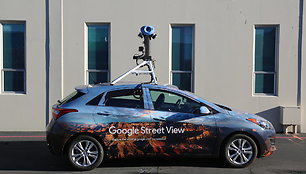 Google street view automobilis