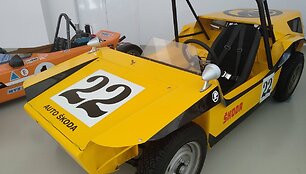 &Scaron;koda autokroso bagis muziejuje.