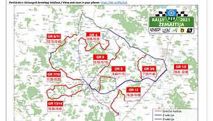 Rally Žemaitija žemėlapiai