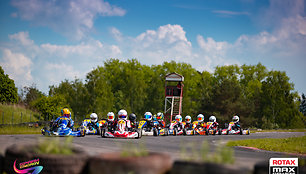 Rotax Max Challenge powered by Spark Energy antrojo etapo varžybų akimirka, Justino Kygos nuotr. 