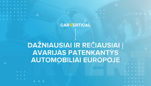 Dažniausiai ir rečiausiai į avarijas patenkantys automobiliai Europoje