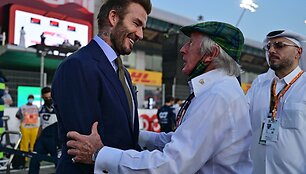 Formulės 1 lenktynes Katare stebėjo futbolo legenda Davidas Beckhemas.