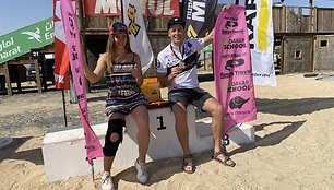 A.Gelažninkas ir A.Skudutytė Dubajaus Cross Country varžybose