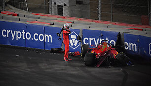 Charleso Leclerco avarija, Formulės 1 trasa Saudo Arabijoje, Džidoje (Jeddah)