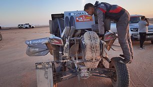 Lietuviai Dakaro SS7 greičio ruožo finiše, Tomas Jančys