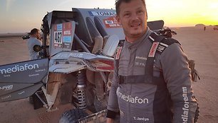 Lietuviai Dakaro SS7 greičio ruožo finiše, Tomas Jančys