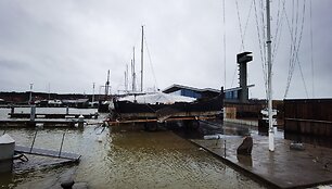 Potvynis Kur&scaron;ių nerijoje