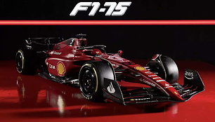 Ant pjedestalo žengia įtakingiausias žaidėjas – „Ferrari“ pristatė F1-75 bolidą