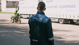 Motociklininko vairavimo egzaminas