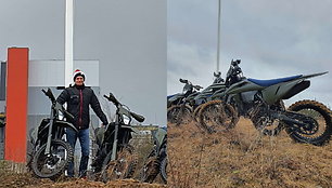 Balys Bardauskas pusiaukelėje nesustojo: į Ukrainą pats veža dar 12 paruoštų motociklų