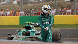 Sebastiano Vettelio avarija treniruotėje F1 Australijos GP