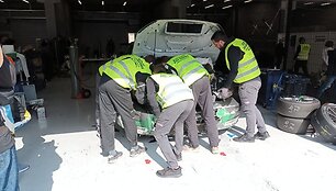 NOKER automobilis po avarijos Spa Francorchamps