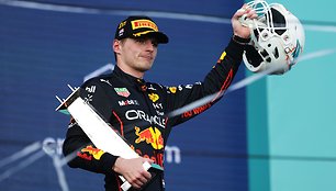 „Formulė 1“ Majamyje: M.Verstappenas sugriovė „Ferrari“ planus