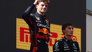 F1 lenktynes Barselonoje po Ch.Leclerco Ferrari gedimo laimėjo M.Verstappenas. Antras - S.Perezas. Trečias - G.Russelas.