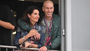 Zinedine'as Zidane'as su žmona Veronique 