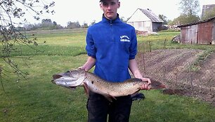 Tomo J. 6,2 kg lydeka.