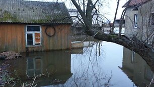 Patvinęs Nemuno žemupys ties Pagėgiais