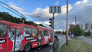 A juosta Justiniškių gatvėje gali važiuoti tik viešasis transportas