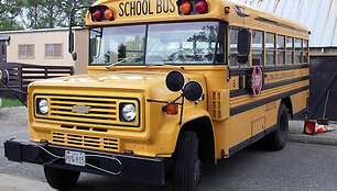 Senas mokyklinis autobusas. (William J. Grimes, Wikimedia)