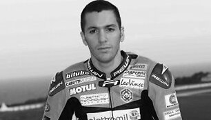 Žuvęs motociklininkas Andrea Antonelli