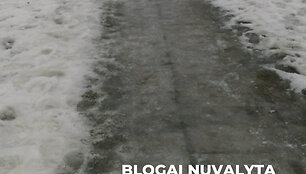 Valomi pėsčiųjų takai Vilniuje
