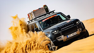 Lietuvos žurnalistų kelionė į Dakaro ralį Saudo Arabijoje &bdquo;Defender": Empty Quarter smėlynai