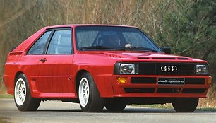 1984-ųjų Audi Quattro Sport. Ventiliacijos angos visame gražume. (Audi nuotrauka)