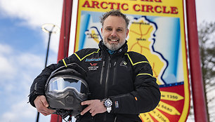 „Baltic to Arctic 2“: K. Mieliauskas motociklu kirto poliarinį ratą ir papasakojo apie važiavimą šaltyje