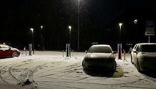 Trispalve mirgančios elektromobilių įkrovimo stotelės sulaukė netikėtos reakcijos